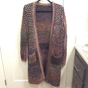 Prana Duster Sweater - Black / Multi - W's Small